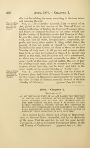 1801Chap. 0002 An Act Repealing Part Of An Act Passed The First Day Of ...