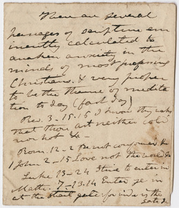 Edward Hitchcock sermon notes, 1840 February