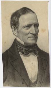 Edward Hitchcock, portrait, facing right, circa 1854