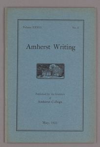 Amherst writing, 1922 May
