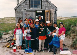 Provincetown Girl Scouts at Tasha's dune shack