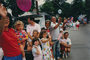 Greenglass family at 4th of July at parade