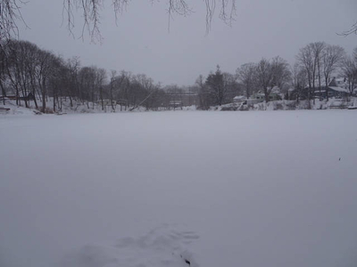 Clarks Pond in winter