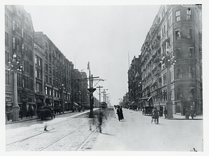 Huntington Avenue looking west from Copley Square