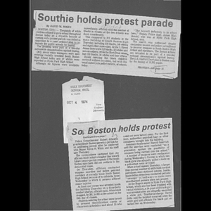 Southie holds protest parade.