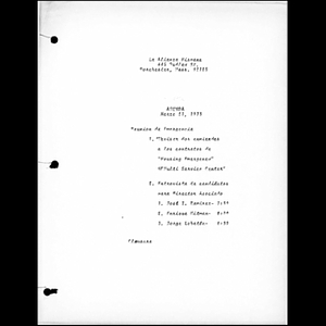 Meeting materials for March 21, 1973