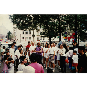 Street performer at the Recreation Day fair