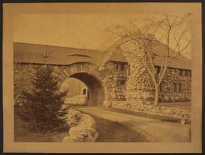 Exterior view of the Gate Lodge, Frederick Ames Estate, North Easton, Mass., undated