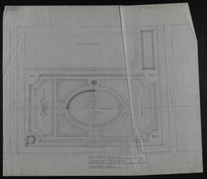 Plan of Central Portion of Ceiling Opposite Staircase, Alterations in Ball Room, F.H. Prince House, 190 Beacon Street, Boston, undated
