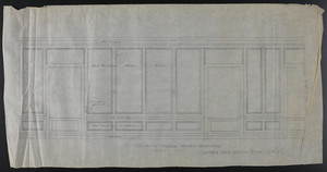 Elevation Toward Windows (Developed), Chamber Over Dining Room (2nd fl.), undated