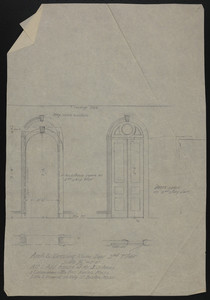 Arch & Dressing Room Door, 2nd Floor, Alt. & Add., House of Mr. J.S. Ames, 3 Commonwealth Ave., Boston, Mass., undated