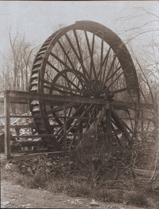 View of the Old Waterwheel, Weston, Mass.