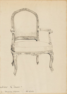 "Chair in Drawing Room (All Gold)"