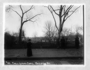 Public Garden fence, Boylston Street