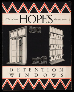 Hope's detention windows, publication no. 63, Hope's Windows Inc., Jamestown, New York