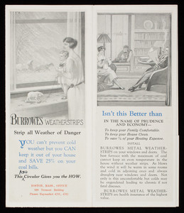 Burrowes weatherstrips, E.T Burrowes Co., Portland, Maine