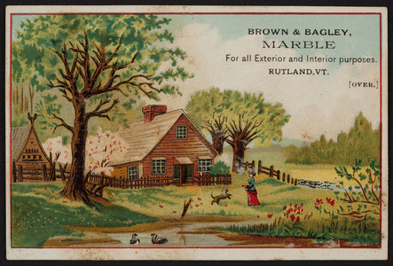 Brown & Bagley, marble, Rutland, Vermont, undated