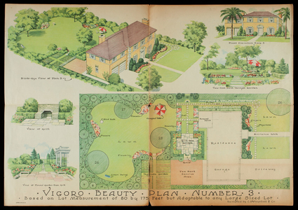 Vigoro beauty plan number 3, designed by C.D. Wagstaff & Co., Swift & Co., Chicago, Illinois