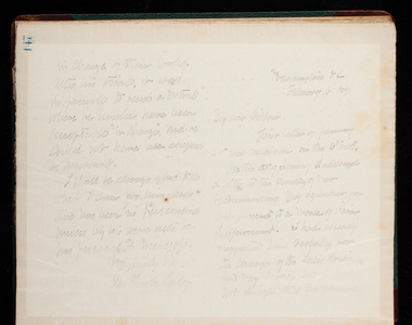Thomas Lincoln Casey Letterbook (1888-1895), Thomas Lincoln Casey to Gibson, February 6, 1891