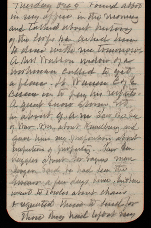 Thomas Lincoln Casey Notebook, November 1893-February 1894, 16, Thursday Dec 5
