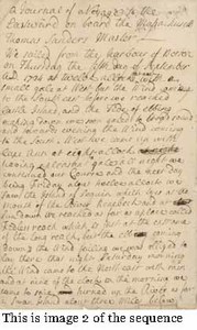 Journal by Middlecott Cooke describing voyage to Georges, September 1734 [long version]