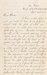Letter from Francis J. Meriam to David Thayer, 24 April 1863