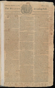 The Boston Evening-Post, 4 September 1769