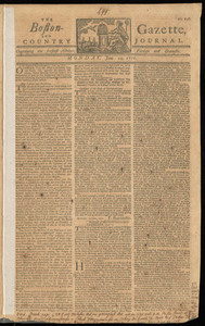 The Boston-Gazette, and Country Journal, 24 June 1771