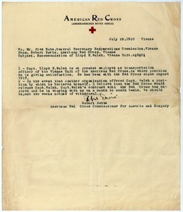 Letter from Robert Davis to Fred Bate