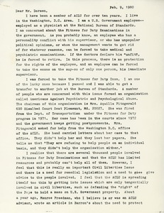 Letter from Richard L. Bach to Norman Dorsen