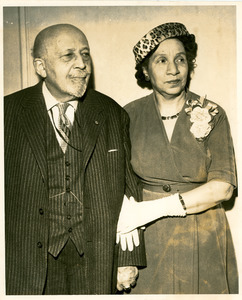 W. E. B. Du Bois and Shirley Graham Du Bois in Chicago