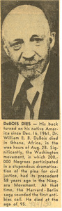 Du Bois dies