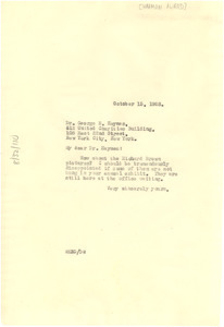Letter from W. E. B. Du Bois to George E. Haynes