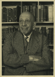 W. E. B. Du Bois in his library