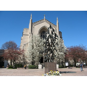 Memorial in front of Marsh Chapel, Boston University