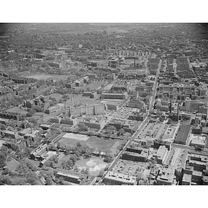 Beth Israel Hospital, center, Brookline Avenue and area buildings, Arnold and Company, Boston, MA