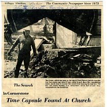 Time Capsule Found at Church