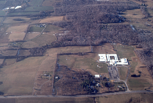 Oblique aerial photos accompanying 22 Dec 1994 Col-East air photo mission. 26. Mt. Greylock Regional High School, Williamstown,