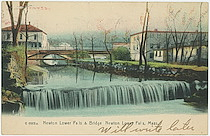 Newton Lower Falls & Bridge, Newton Lower Falls