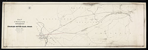 Map of surveys for the extension of the Charles River railroad / John M. Harris, engineer.