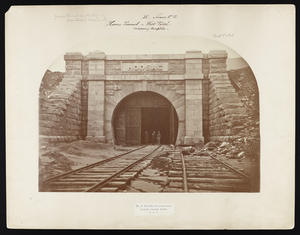 Hoosac Tunnel west portal: masonry complete