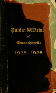 Public officials of Massachusetts (1925-1926)