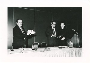 Monan, J. Donald at NAICO meeting with Robert Dole