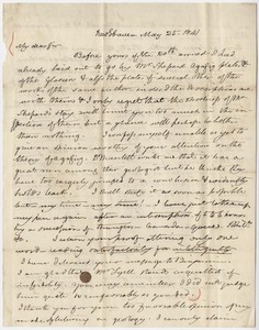 Benjamin Silliman letter to Edward Hitchcock, 1841 May 25