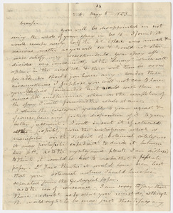 Benjamin Silliman letter to Edward Hitchcock, 1823 May 5