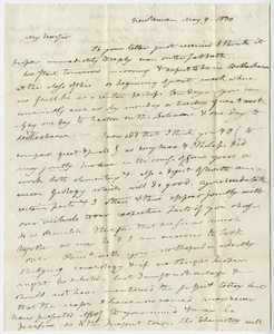Benjamin Silliman letter to Edward Hitchcock, 1830 May 9