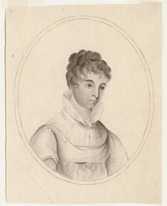 Portrait of a woman facing right