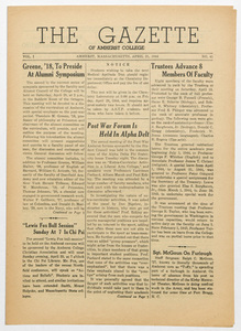 The gazette of Amherst College, 1944 April 21