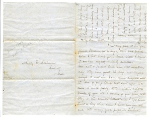 Emily Dickinson letter to W. Austin Dickinson