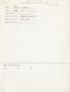 Citywide Coordinating Council daily monitoring report for Charlestown High School by Marcia Hams, 1976 January 9